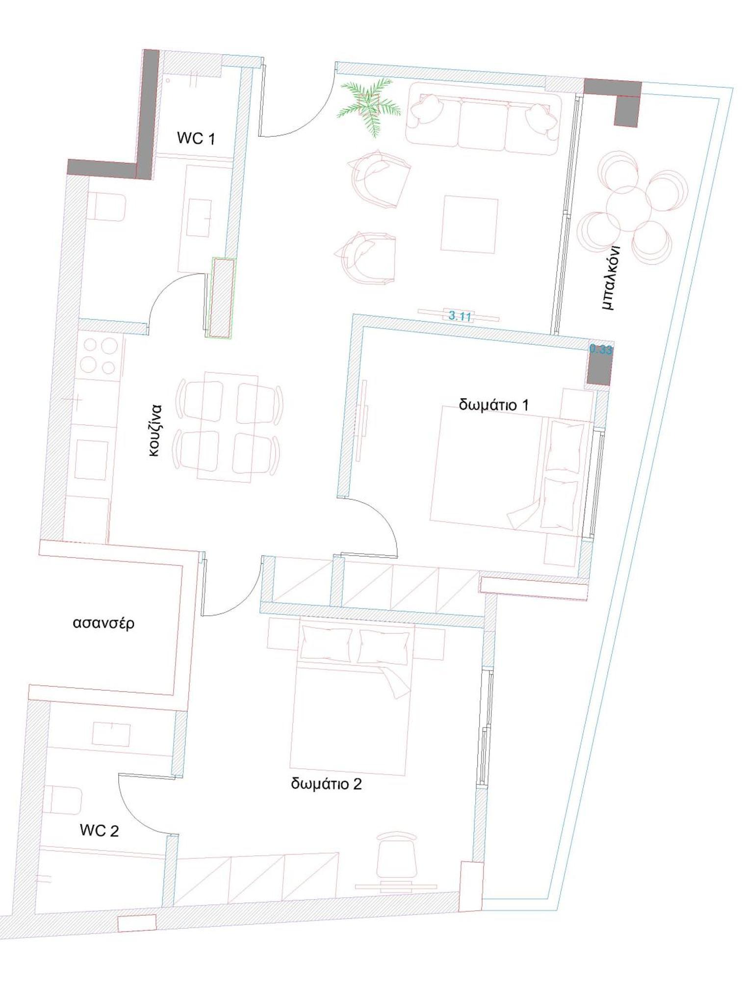 Pagani Urban - Premium Private Apartment Каламата Екстериор снимка